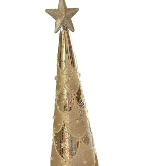 𝅺Silver and Gold Christmas‎ Tree 12”🎄 - Picture 1 of 4
